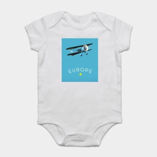 European Plane Baby Bodysuit